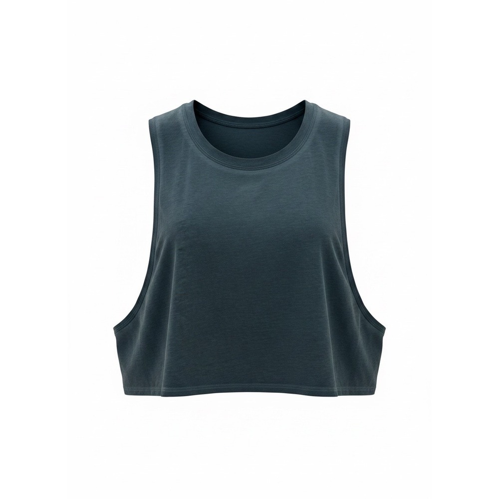 Lululemon Muscle Love Crop Tank Fade Washed Night Diver Blue Green Tank, Size 10